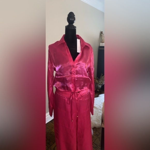 House of Harlow 1960  2 piece  set Magenta gorgeous and super stylish size M NWT - Picture 5 of 15